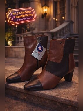 NWT Blondo Waterproof Leather Patchwork Boots Size 11m